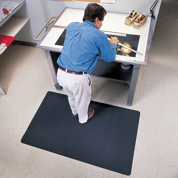 LeatherSoft AntiFatigue Mats provide allday comfort when standing for